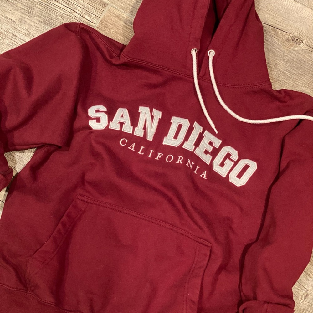San Diego California Red Hoodie